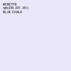 #EBE7FB - Blue Chalk Color Image